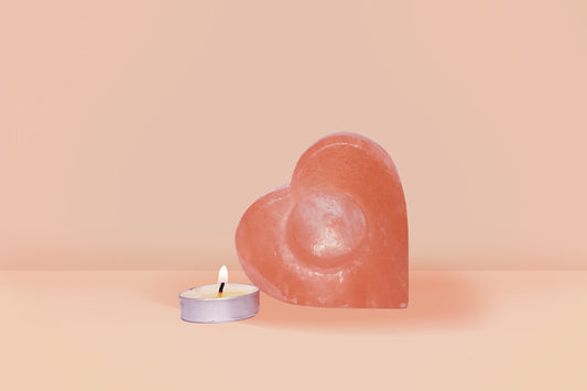 Himalayan Salt Candle Holders – Heart, Ball & Natural Shapes