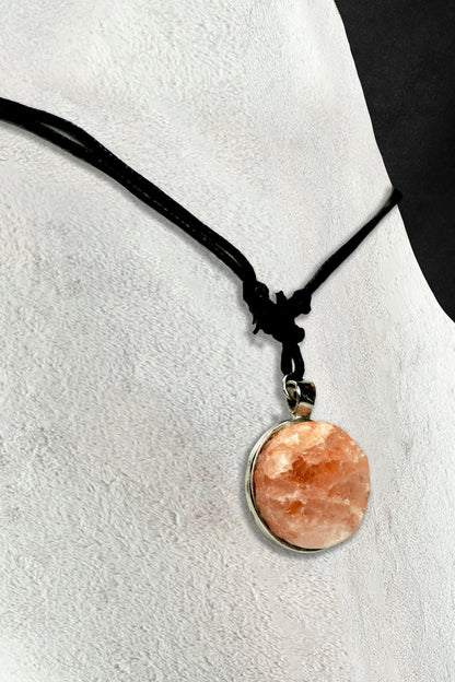 Salt Pendant - Cotton Rope Necklace