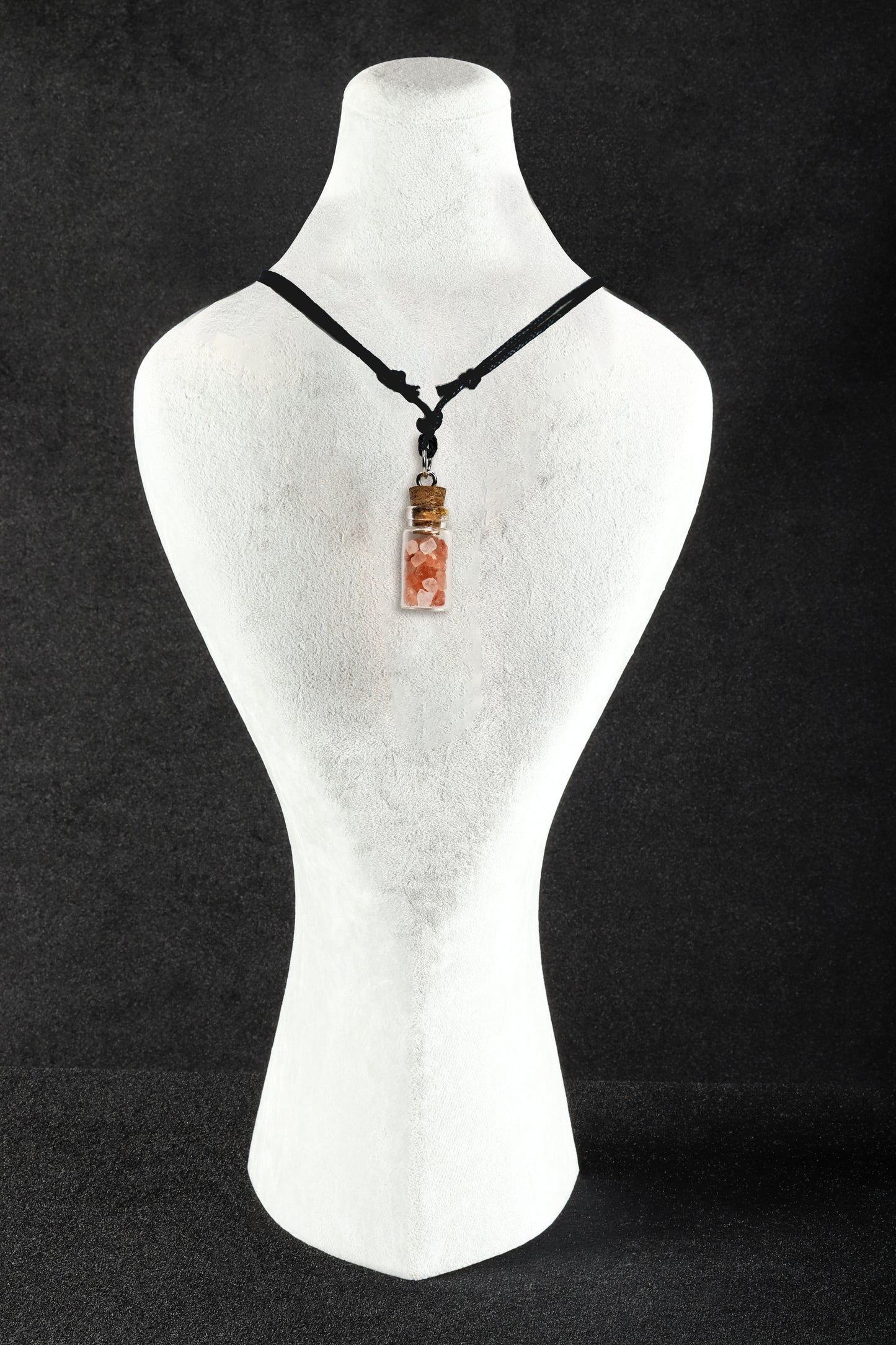 Salt Pendant - Cotton Rope Necklace